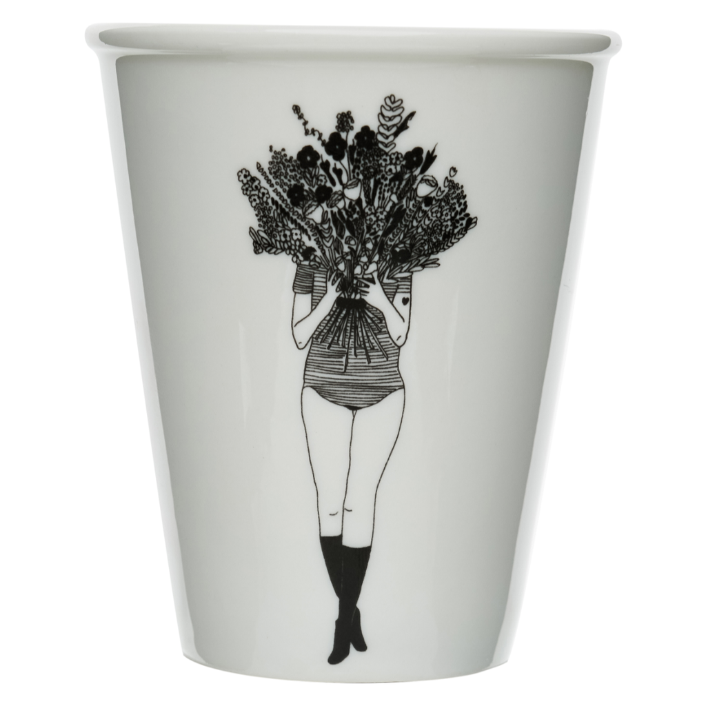 Porcelain cup - 'Flowergirl'-Helen B-My Ex Boyfriend