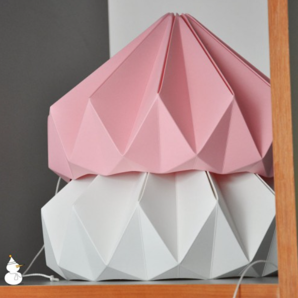 Chestnut paper origami lampshade pink-Studio Snowpuppe-My Ex Boyfriend