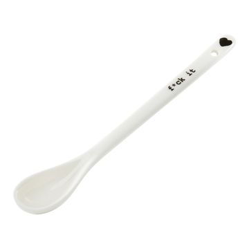 Porcelain spoon - 'F*ck it'-Helen B-My Ex Boyfriend