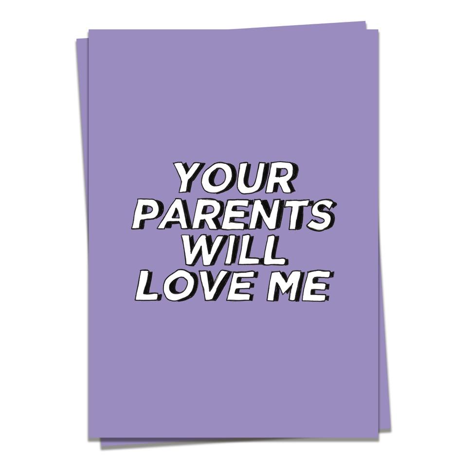 Postcard - Your parents will-Kaart Blanche-My Ex Boyfriend