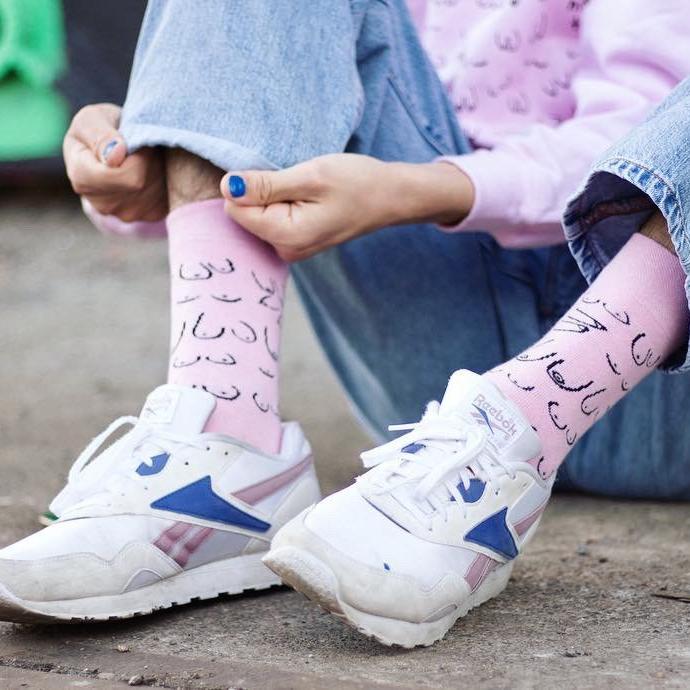 Socks - Tits pink-Eat Mielies-My Ex Boyfriend