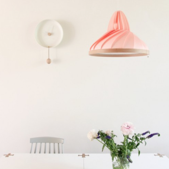 Wave lamp paper and wood white-Studio Snowpuppe-My Ex Boyfriend